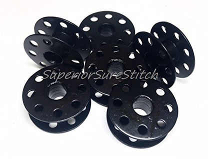 SuperiorSureStitch Industrial Single Needle Sewing Machine Bobbin Case No Back-Lash #52237NBL & 6 Bobbins #270010 Set for Juki, Consew, Singer, Brother