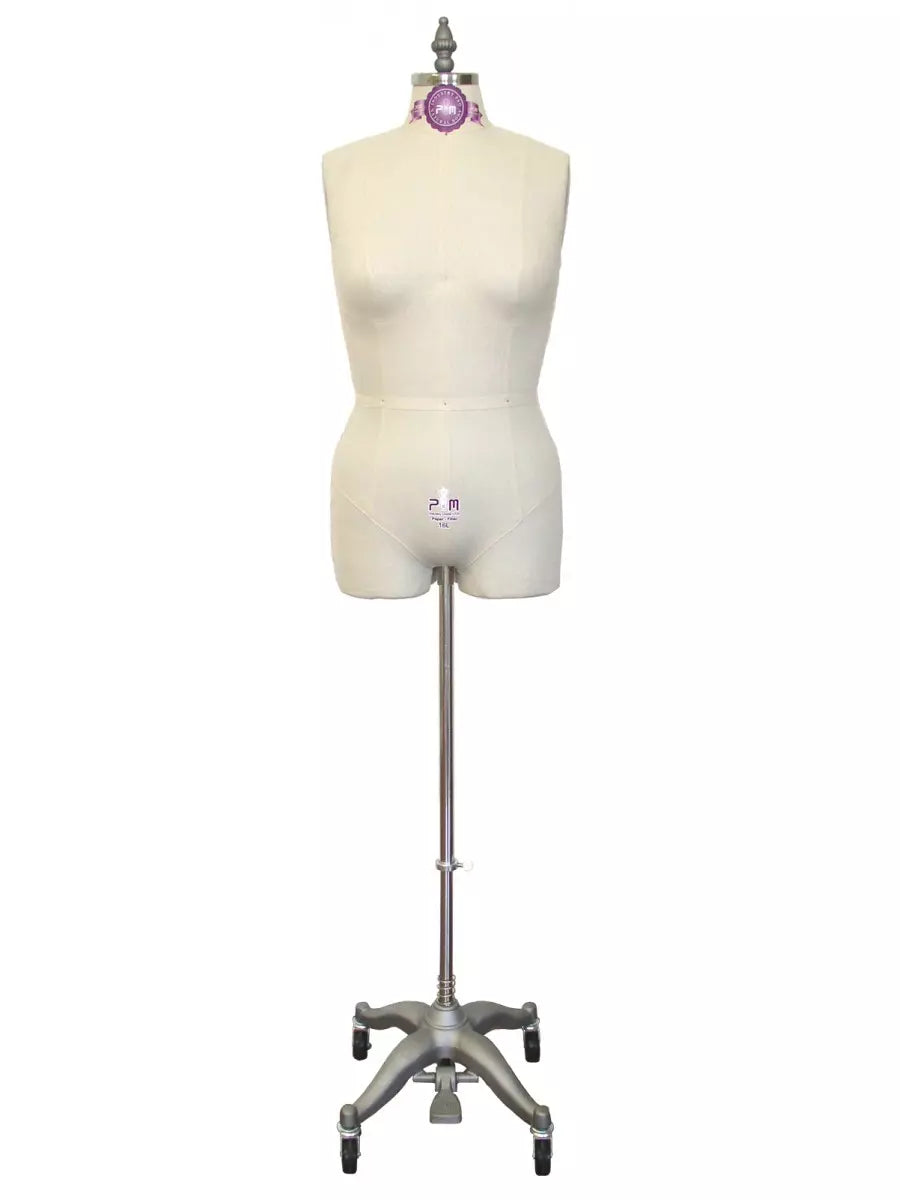 Industry Grade Women Plus Size Half Body Dress Form with Legs and Collapsible Shoulder #PGM-601LA