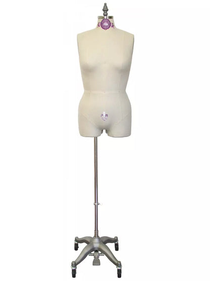 Industry Grade Women Plus Size Half Body Dress Form with Legs and Collapsible Shoulder #PGM-601LA