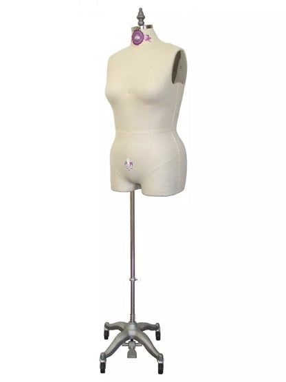 Industry Grade Women Plus Size Half Body Dress Form with Legs and Collapsible Shoulder #PGM-601LA