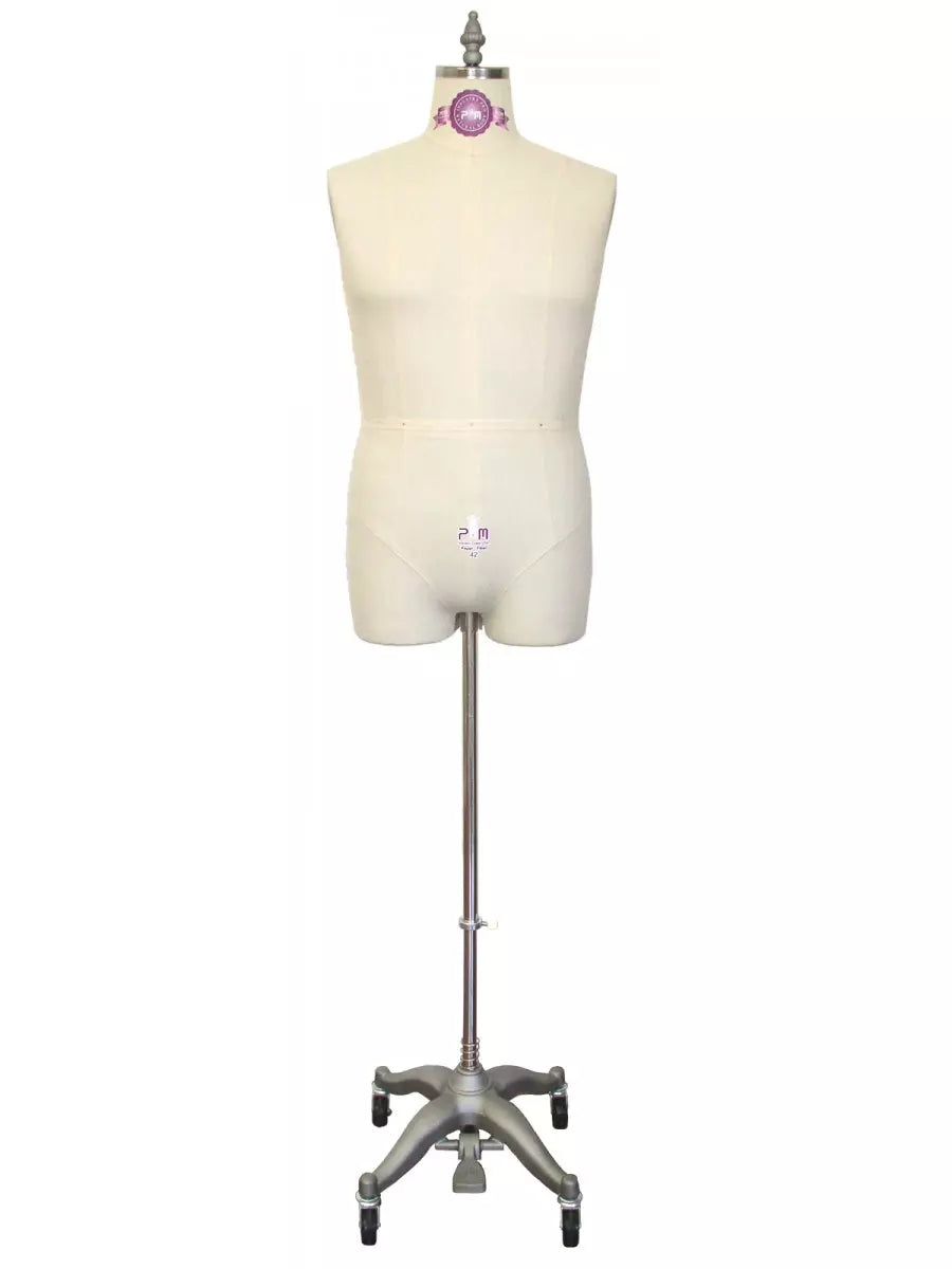 Industry Grade Mature Men Half Body Dress Form with Legs #PGM-607A