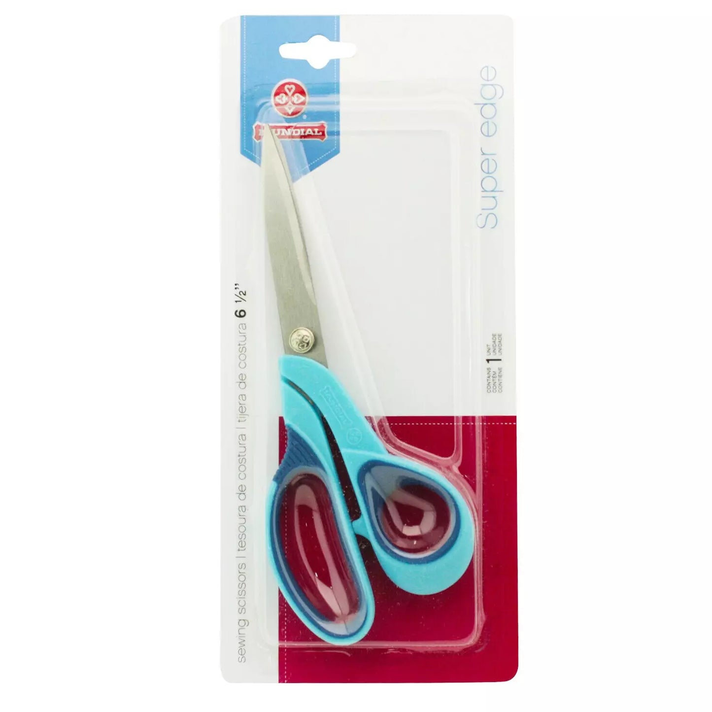 6 1/2" Blue Super Edge Sewing Scissors - Mundial