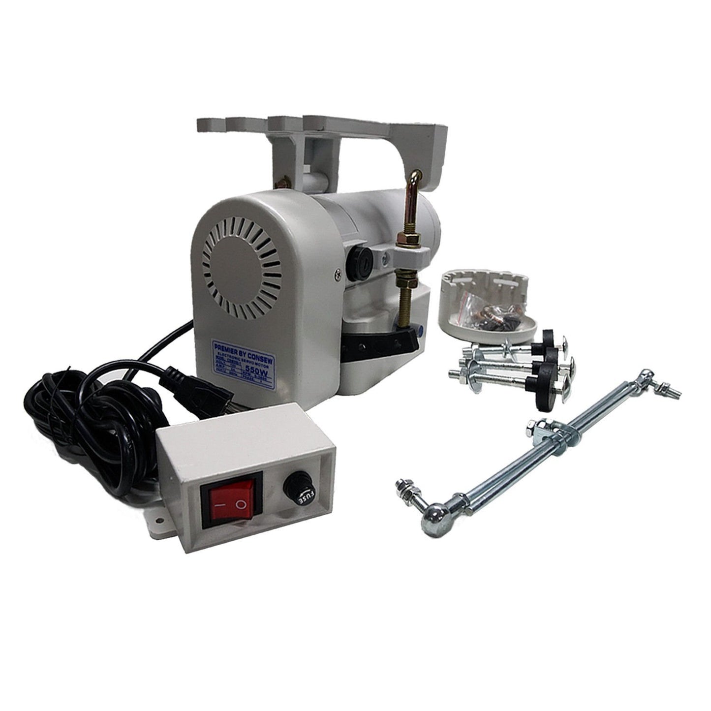 Consew CSM550-1 Sewing Machine Servo Motor, 3450RPM, 110 Volt, Quite Running