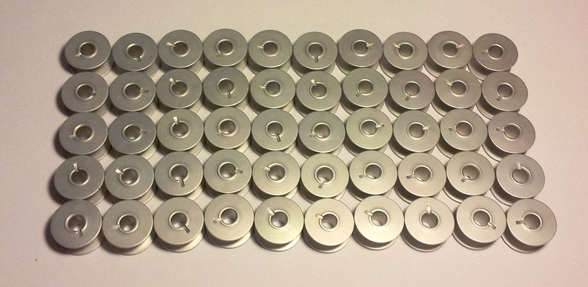 Singer Class 15-30 Aluminum Bobbins 50-pack 2996a