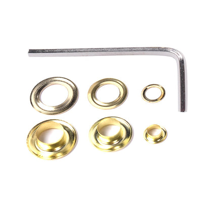 New Grommet Machine 3 Die (#0 #2 #4) & 900 Grommets Eyelet Hand Press Tool