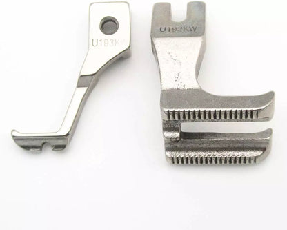 Double Welting / Piping / Cording Industrial Walking Presser Foot Set U-192+U-193KW