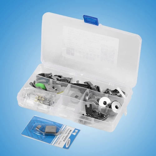 Multi Piece Universal Industrial Sewing Machine Presser Feet Kit