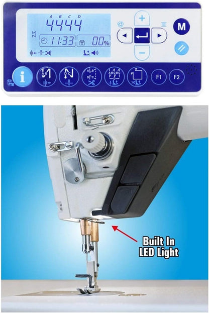 Juki DDL-8000A Direct-drive, Lockstitch USB Voice Thread Trimmer, Table
