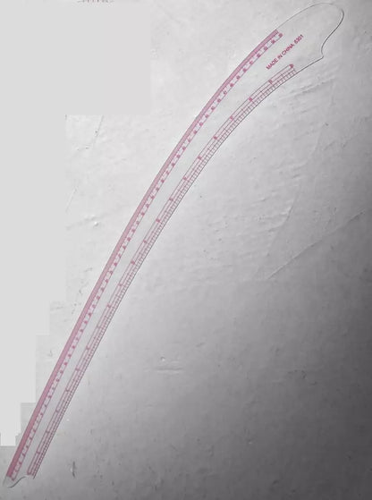 Clear Plastic French Curve Ruler 20"