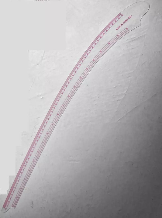 Clear Plastic French Curve Ruler 20"