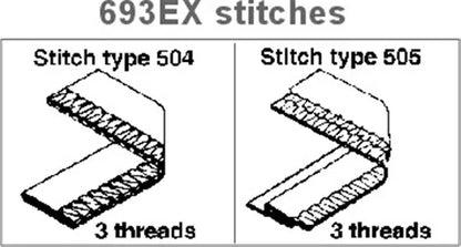 Consew 693EX High-Speed 3-Thread Industrial Overlock Serger Sewing Machine
