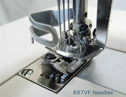 Consew 697VF High Speed Coverstitch Industrial Sewing Machine With Table and Servo Motor