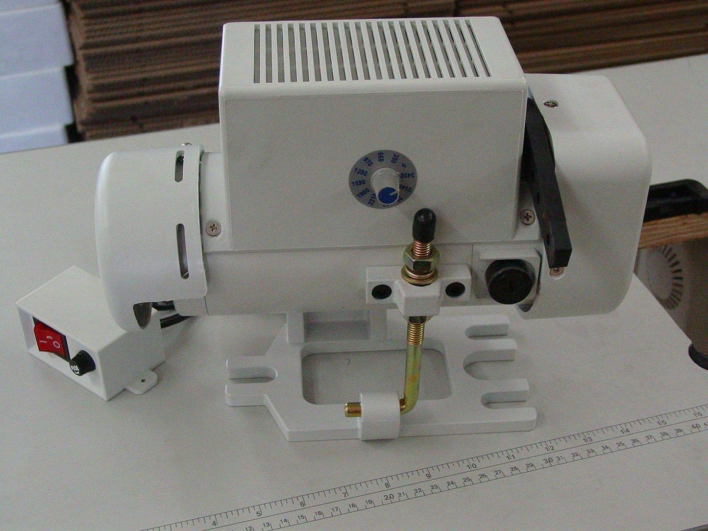 Consew DCS-S4 Skiving Machine – Professional Edge Skiving Tool for Industrial and Home Use – Skiver with Servo Motor and LED Lamp – Ideal for Leather, Vinyl, Upholstery