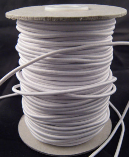CHENGYIDA 1 Full Roll(55 Yards) White Round Elastic Cord Rope Craft DIY - 3mm