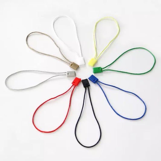 7" Hang Tag Nylon String Snap Lock Pin Loop Fastener Hook Ties