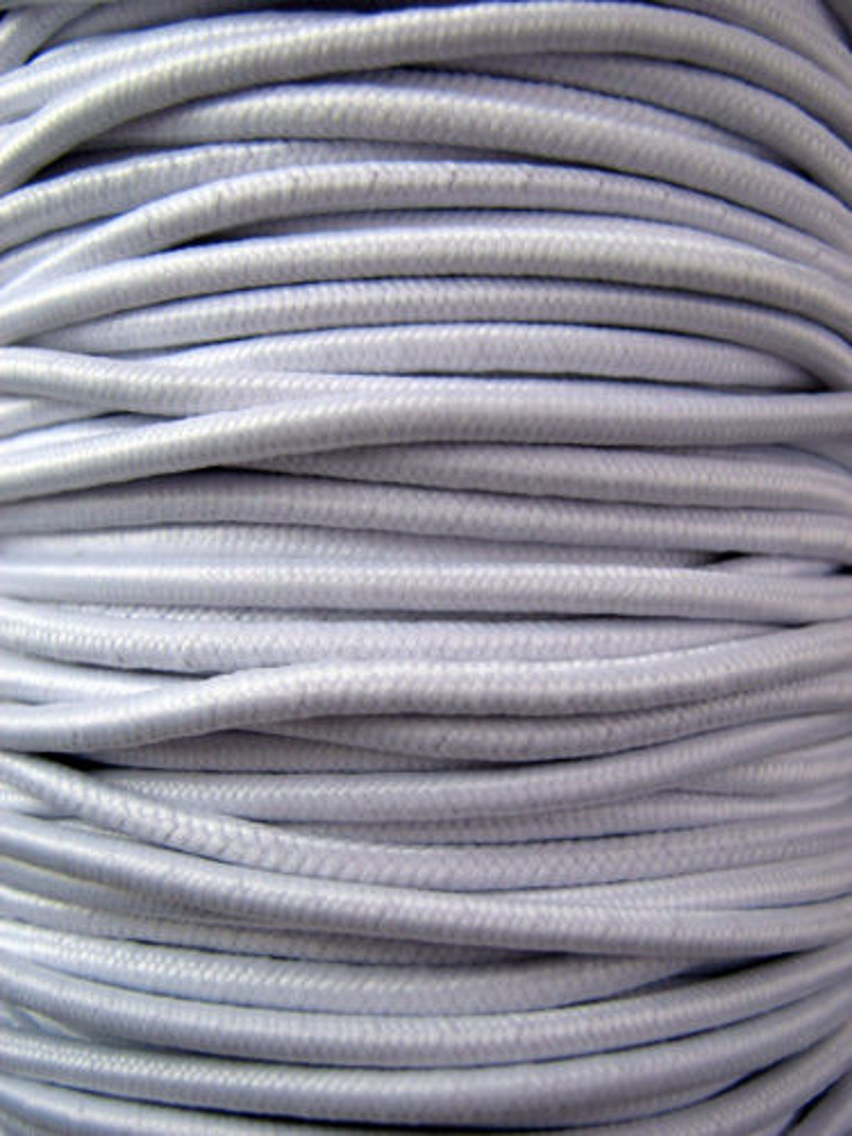 CHENGYIDA 1 Full Roll(55 Yards) White Round Elastic Cord Rope Craft DIY - 3mm