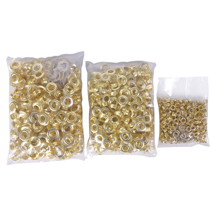 New Grommet Machine 3 Die (#0 #2 #4) & 900 Grommets Eyelet Hand Press Tool