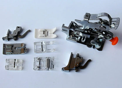 8 Piece Snap-on Presser Foot Kit With High and Low Shank Adapters