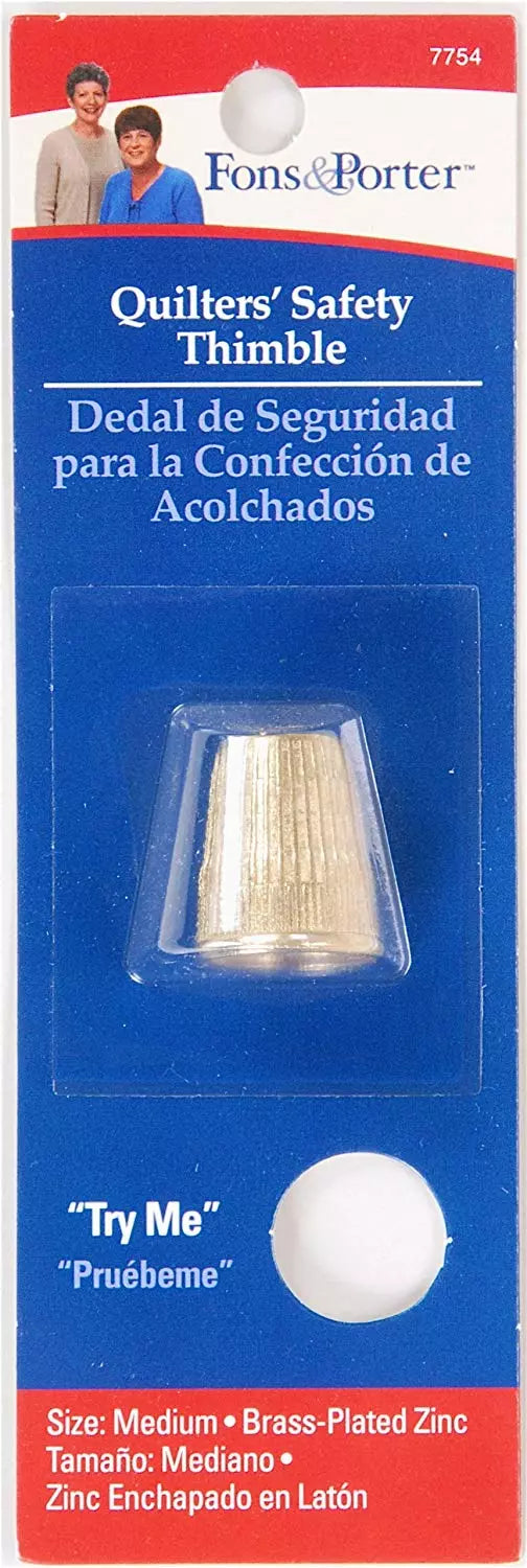 Fon & Porter Quilters' Safety Thimble, Medium