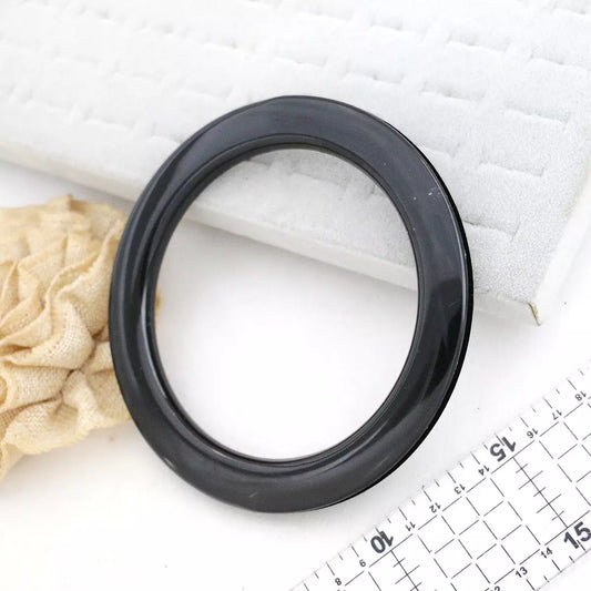Purse Handle - Round Black 5"