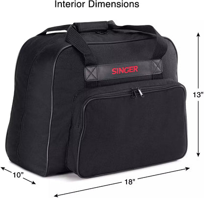 Universal Black Canvas Machine Tote - Singer