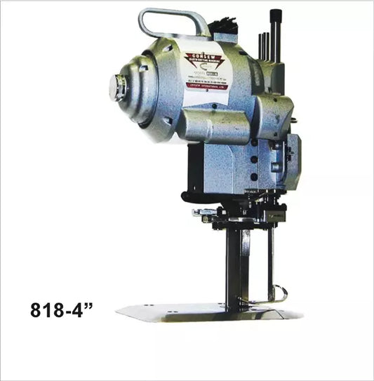 Consew 818-4 Straight Knife Cloth Cutting Machine with Automatic Abrasive Belts Sharpener With Table and Servo Motor