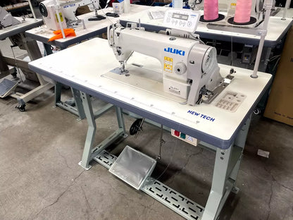 JUKI DDL-8700-7 Single Needle Drop Feed Automatic Industrial Sewing Machine With Table and Servo Motor