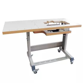 Industrial Overlock Machine Table With T-Leg Table Frame Assembly