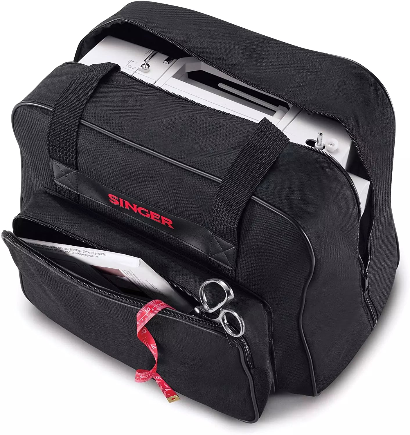 Universal Black Canvas Machine Tote - Singer