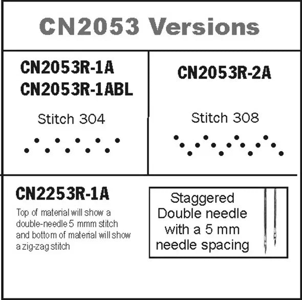Consew CN2053R-2A 3-Step Zig-Zag Industrial Sewing Machine with Table and Servo Motor