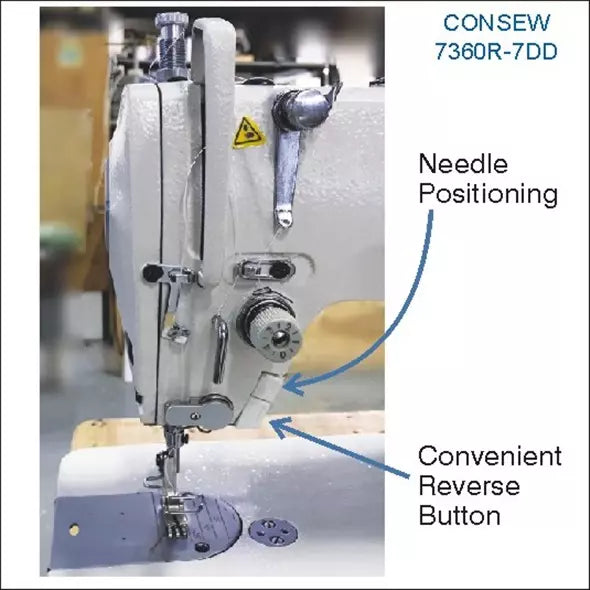 Consew 7360R-7DD Direct-Drive High-Speed Lockstitch Industrial Sewing Machine