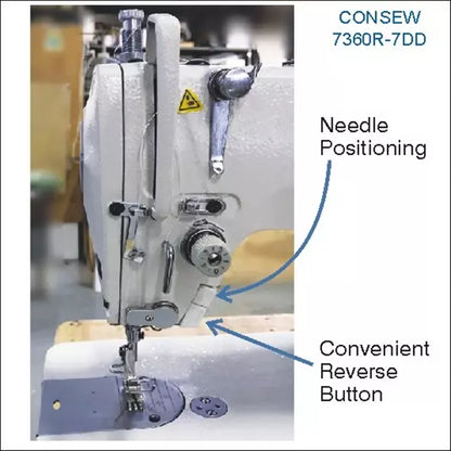 Consew 7360R-7DD Direct-Drive High-Speed Lockstitch Industrial Sewing Machine