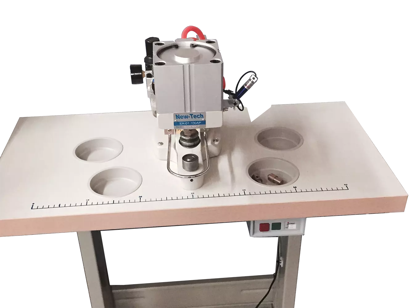 New Tech Pneumatic Press for Grommets, Snaps, Buttons & Rivets w/Laser Pointer (1 die set)