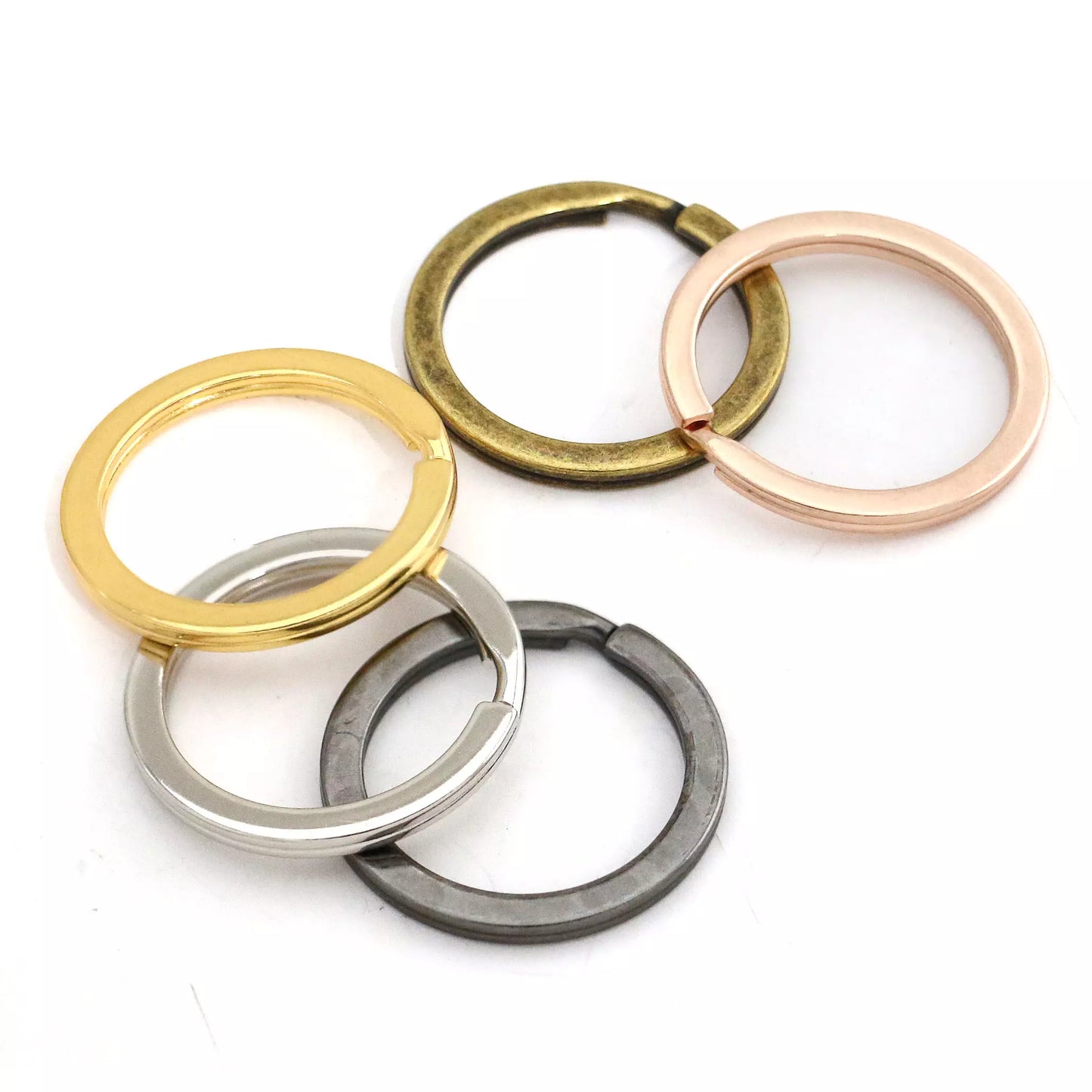 Metal Ring - 1" Flat Split Key Rings