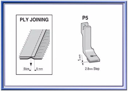 Shirring/Gathering Tape Presser Foot for Industrial Sewing Machines