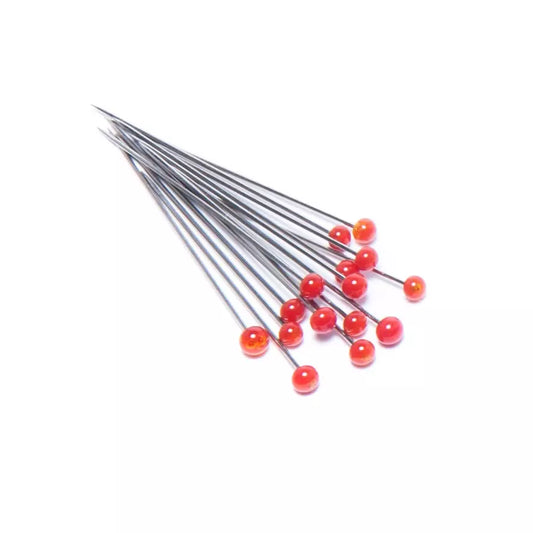 Assorted Color Glass Head Silk Pins