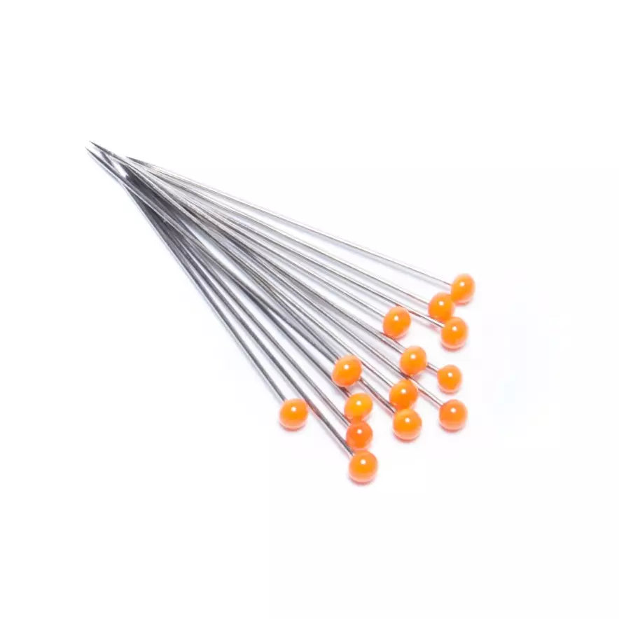 Assorted Color Glass Head Silk Pins