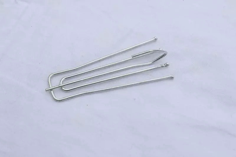 4 Prong Pinch Pleat Curtain Hooks 3" Long Neck