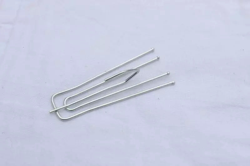 4 Prong Pinch Pleat Curtain Hooks 3" Short Neck