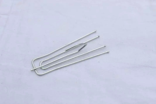 4 Prong Pinch Pleat Curtain Hooks 3" Short Neck