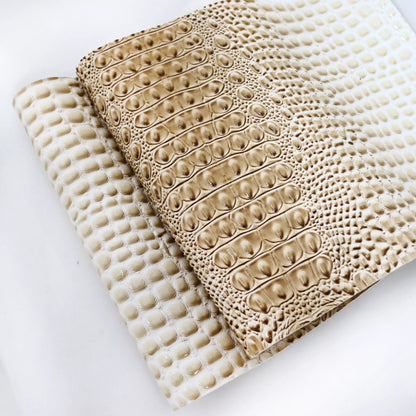 Faux Crocodile Vinyl Leather Upholstery Fabric By The Yard