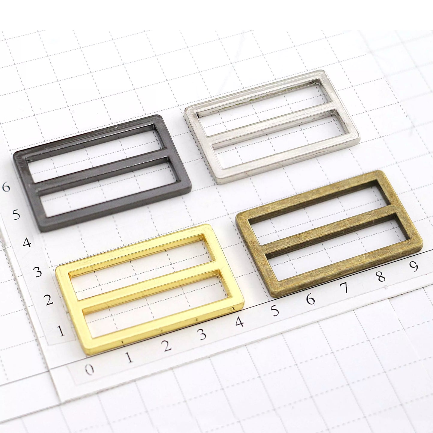 Metal Buckle - Square Double Loop