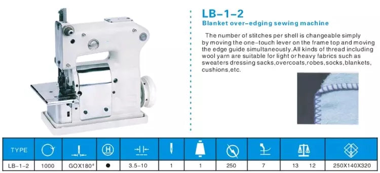 New-Tech GC-18E Over-Edge Single Needle Industrial Sewing Machine
