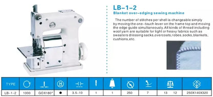 New-Tech GC-18E Over-Edge Single Needle Industrial Sewing Machine