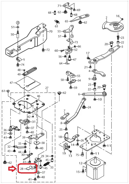 BT Clamp B - JUKI #40022323