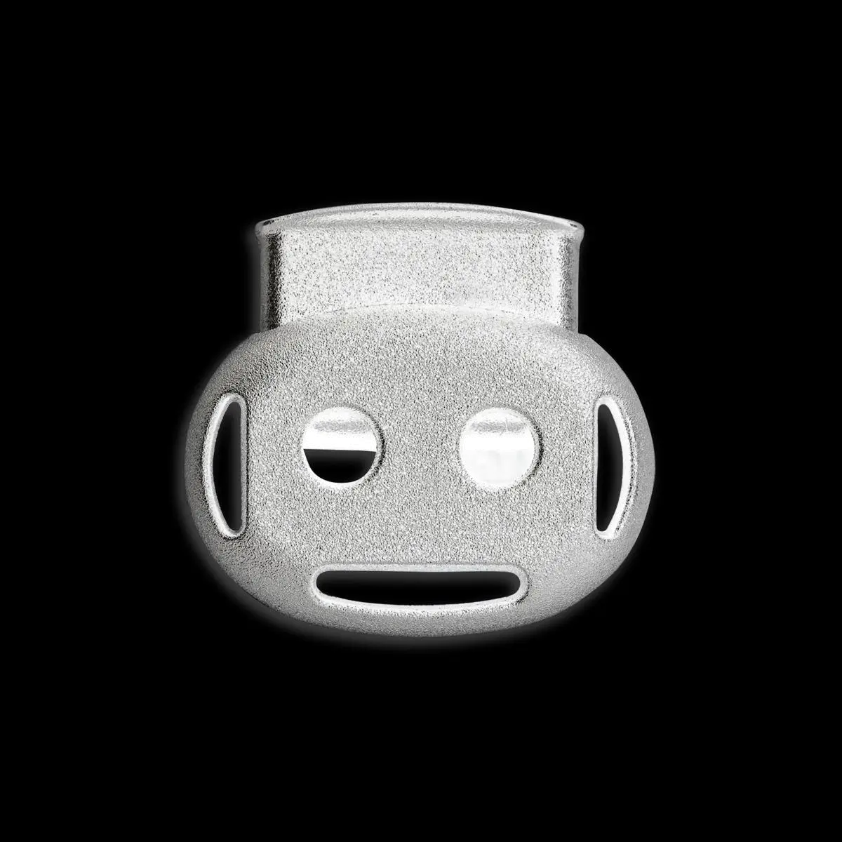 Double Hole Cord Lock - 1/8" - Black
