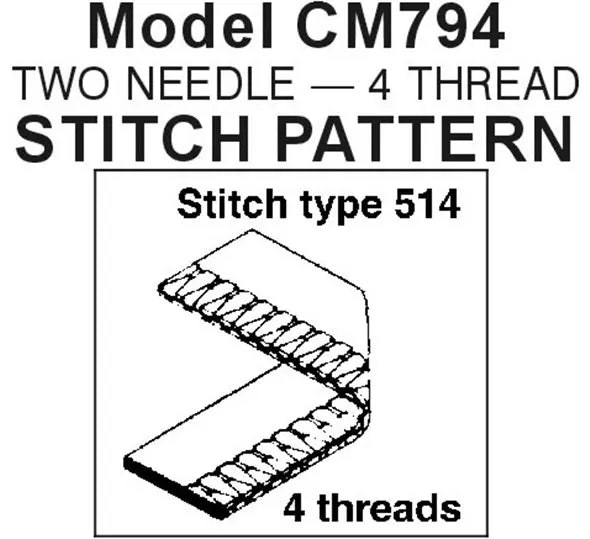 Consew CM794-7-DD Direct-Drive 4-Thread High-Speed Industrial Overlock Serger Sewing Machine