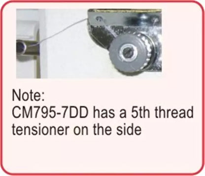Consew CM795-7-DD Automatic Direct-Drive 5-Thread Overlock Industrial Sewing Machine