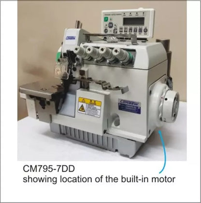 Consew CM795-7-DD Automatic Direct-Drive 5-Thread Overlock Industrial Sewing Machine