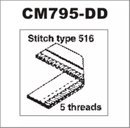 Consew CM795-DD Direct-Drive High-Speed 5-Thread Overlock Industrial Sewing Machine